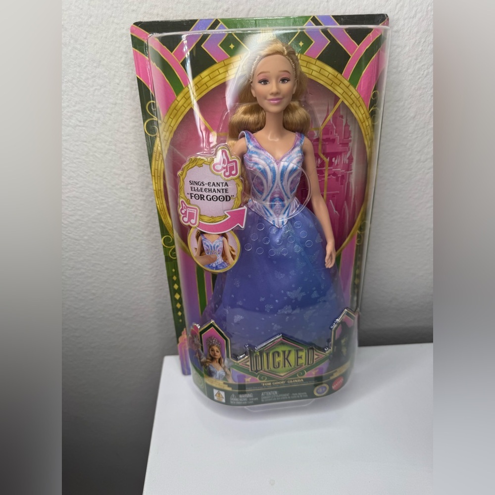 Wicked For Good Glinda Changed for Good Singing Doll Sparkling PurpleDress NWT